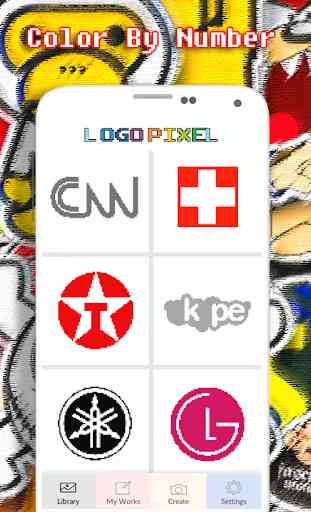 Logo Marque Coloriage Par Nombre - Pixel 3