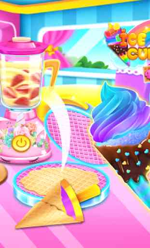 Mermaid Glitter Cupcake Chef - Ice Cream Cone Game 2