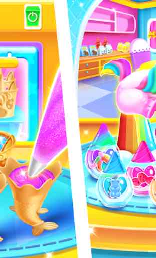 Mermaid Glitter Cupcake Chef - Ice Cream Cone Game 3