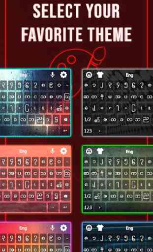 Zawgyi Myanmar keyboard: Myanmar Language Keyboard 2