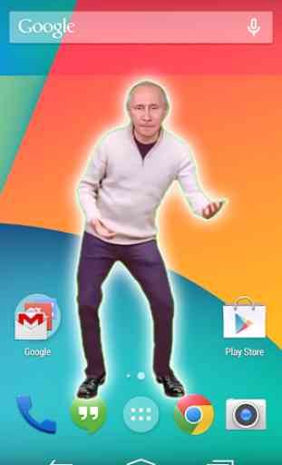 Dancing Putin on screen (prank) 1