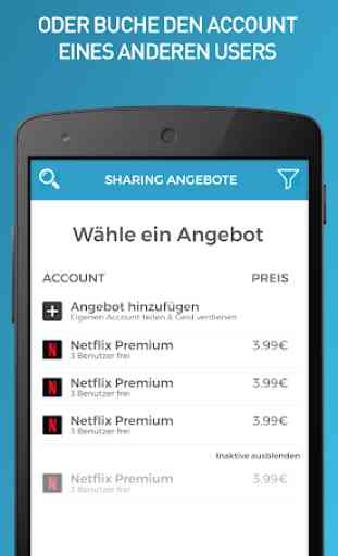 DigiShare - Geld sparen mit Account Sharing 3