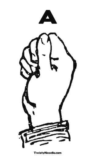Langue des signes des doigts gratuite ASL 1