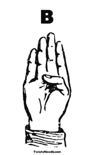 Langue des signes des doigts gratuite ASL 2