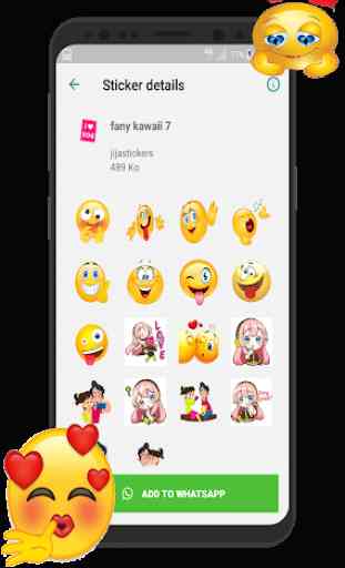 New Funny Emojis 3D Stickers WAstickerapps 1
