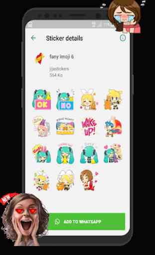 New Funny Emojis 3D Stickers WAstickerapps 2