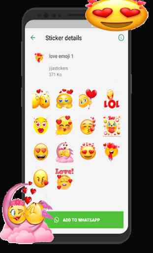 New Funny Emojis 3D Stickers WAstickerapps 4