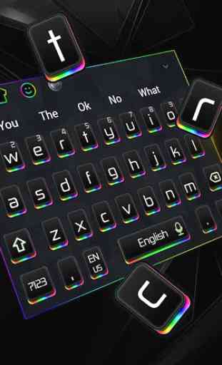 Rainbow Color Light Keyboard Theme 2