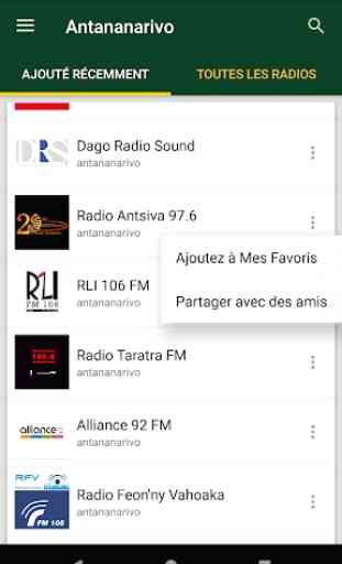 Stations de Radio Tananarive - Madagascar 2