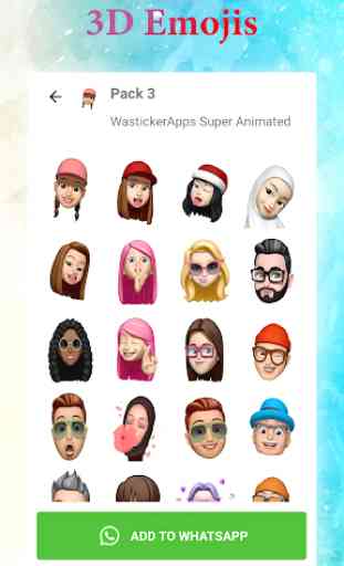 Stickers de Emojis en 3D for WAStickerApps 1