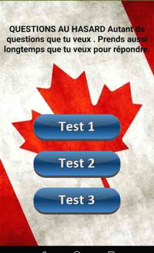 Test de citoyenneté canadienne en français 2