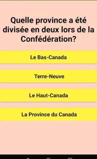 Test de citoyenneté canadienne en français 3