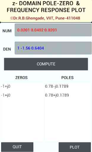 z-Domain Pole-Zero Plot 1