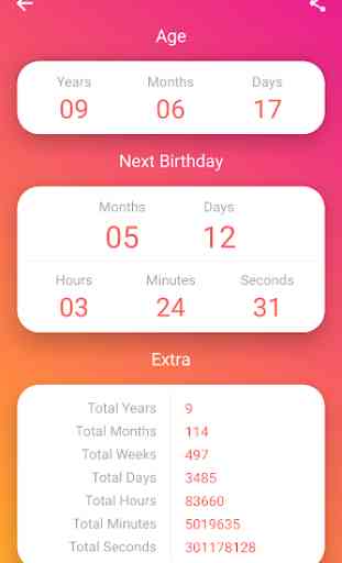 Age Calculator - Birthday Countdown 2
