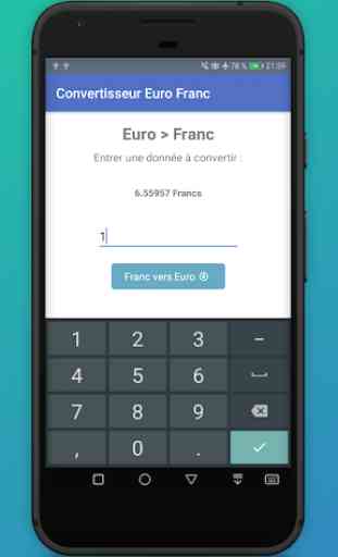 Convertisseur Euro Franc 1