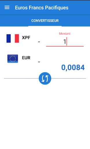 Convertisseur Francs Pacifiques Euros 3