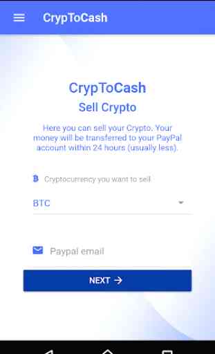 CrypToCash - BTC to PayPal 2
