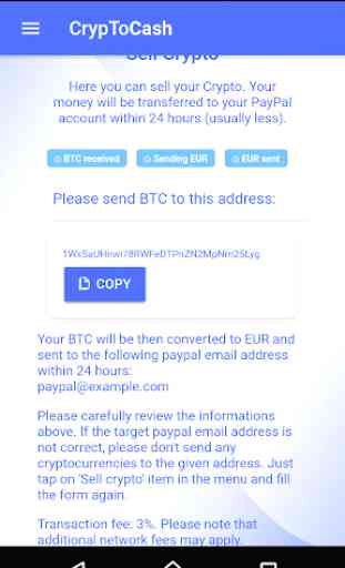 CrypToCash - BTC to PayPal 4