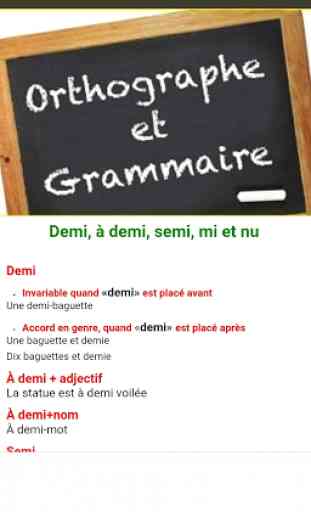 règles d'orthographe et grammaire 1
