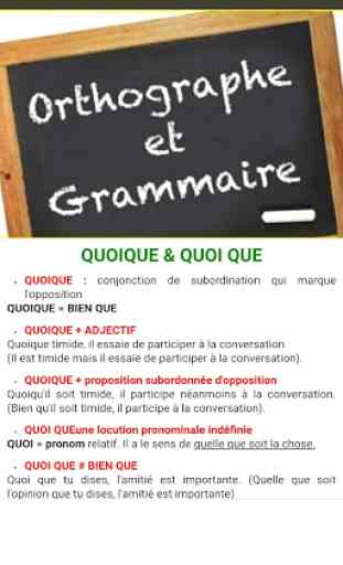 règles d'orthographe et grammaire 2