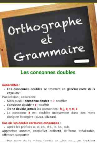 règles d'orthographe et grammaire 3