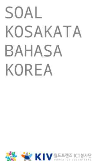 Soal Kosakata Bahasa Korea 1
