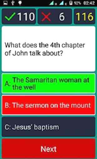 Bible Quiz Trivia Questions & Answers Game 1