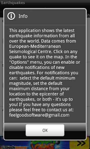 Earthquakes and alerts 3