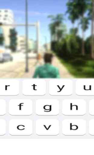 Game Keyboard For GTA VC Cheat Codes 1