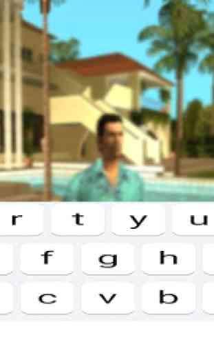 Game Keyboard For GTA VC Cheat Codes 2