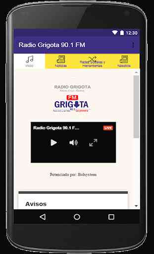 Radio Grigota FM 90.1 Santa Cruz, Bolivia 1