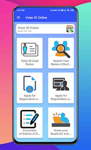 Voter ID Online - voter id card download,Services 2