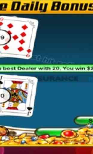 Black Jack poker jeux de casino gratuits jeu de cartes amusant 3