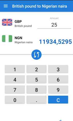 British pound to Nigerian naira / GBP to NGN 3