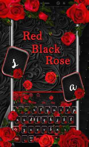 Clavier Rose Noire Rose 1
