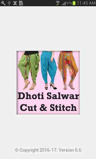 DHOTI SALWAR Cutting and Stitching VIDEOS 1