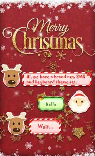 GO SMS CHRISTMAS TO YOU THEME 1