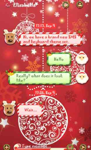 GO SMS CHRISTMAS TO YOU THEME 3