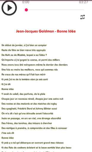 Jean jaques goldman music sans net (avec paroles) 2
