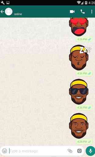Lebron Sticker for Whatsapp (Basketball Emoji) 3