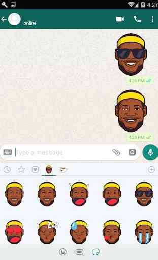 Lebron Sticker for Whatsapp (Basketball Emoji) 4