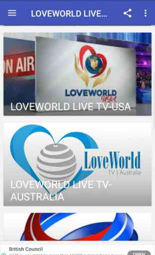 LOVEWORLD LIVE TV'S 3