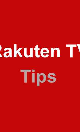 Rakuten TV Tips 1