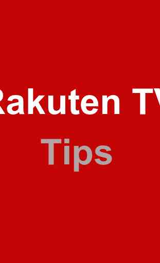 Rakuten TV Tips 2