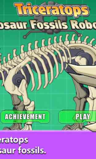 Triceratops Dinosaur Fossil Robot Age 1