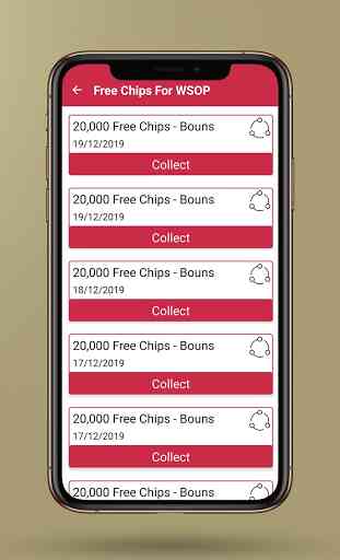 Free Chips Daily for WSOP 3