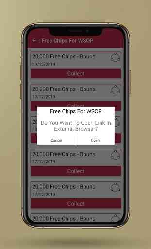 Free Chips Daily for WSOP 4