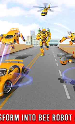 Jeu de transformation de voiture robot abeille 2