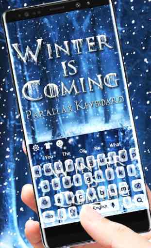 Winter Is Coming Keyboard Theme 1