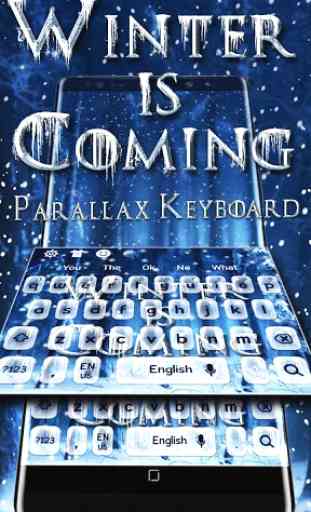 Winter Is Coming Keyboard Theme 2